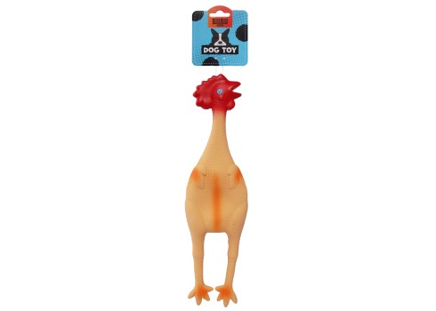 Bubu Pets koeralelu lateksist kana piiksuga 47cm