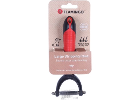 Flamingo hoolduskamm koertele L