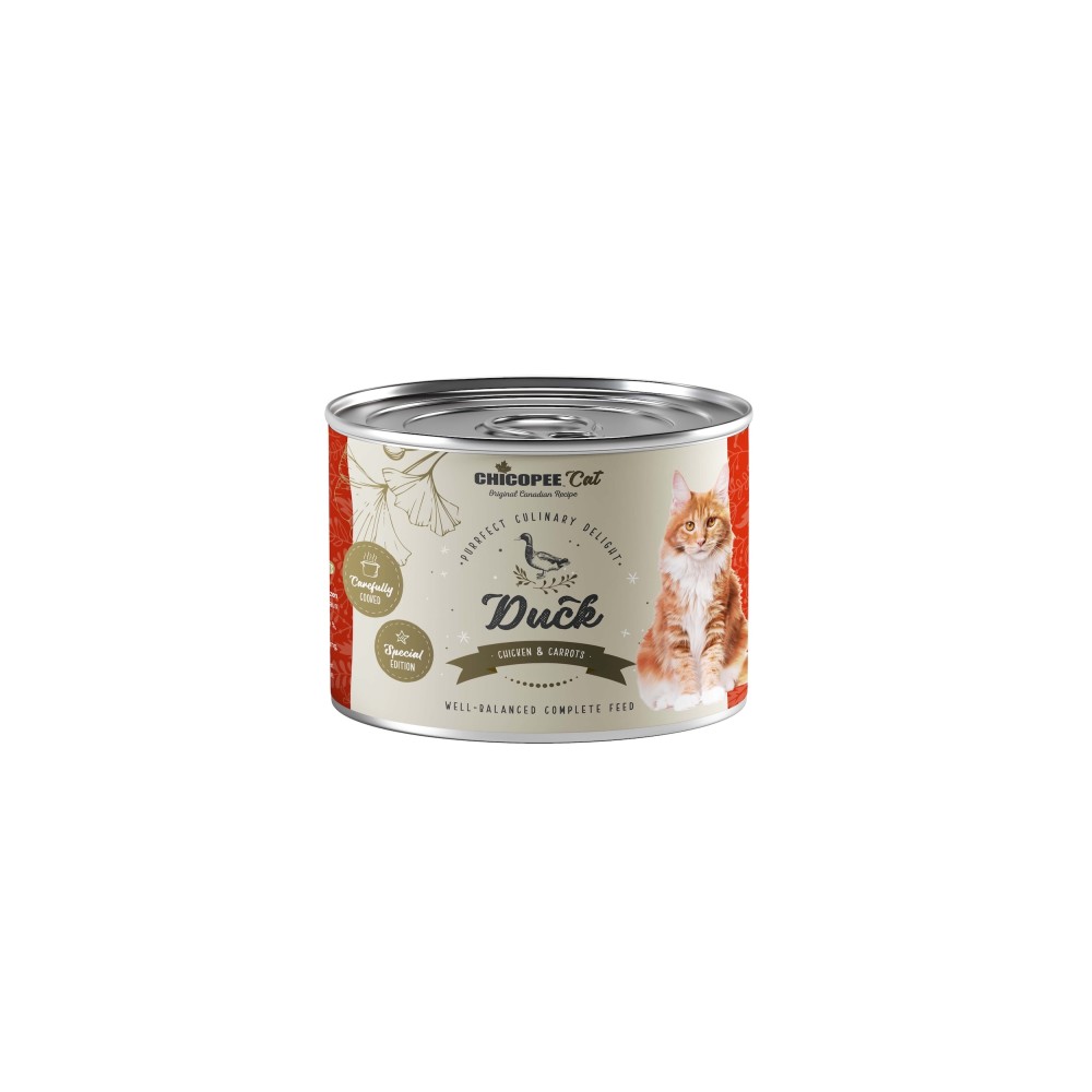Chicopee Gourmet Special Duck & Chicken konserv kassidele 195g