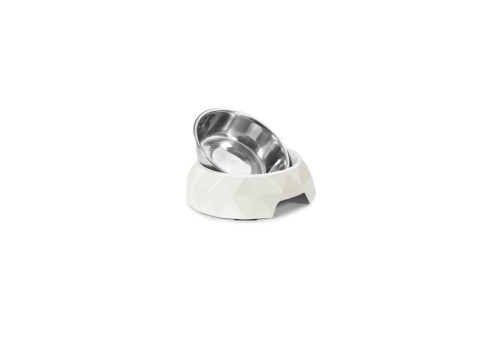 Record valge melamiinist alusega kauss koerale ø 14cm - 160ml