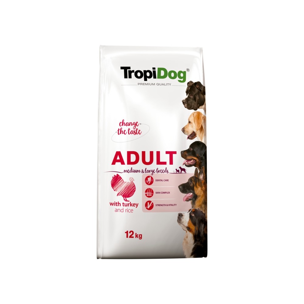 TropiDog Premium Turkey with Rice koertoit 12kg