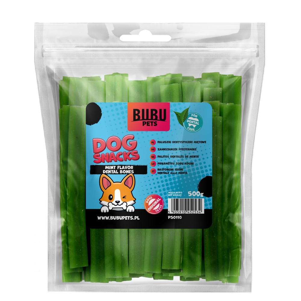 Bubu Pets koeramaius närimispulk piparmündiga 500g