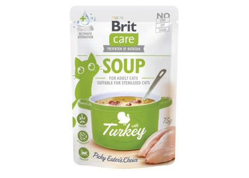Brit Care Soup with Turkey kalkunisupp kassidele 75g