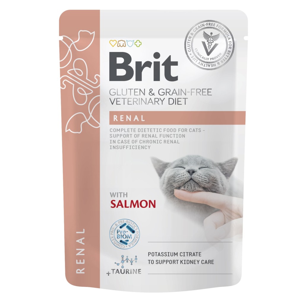 Brit Veterinary Diet Renal märgtoit kassidele 85g
