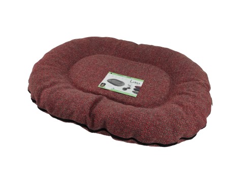 Cazo Oval Bed Luna punane pesa koertele 105x140x17cm