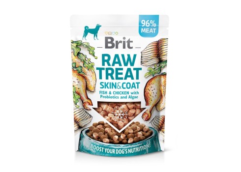 Brit Raw külmkuivatatud maius Skin & Coat koertele 40g