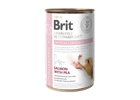 Brit Veterinary Diet Hypoallergenic konserv koertele 400g