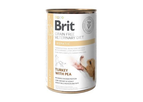 Brit Veterinary Diet Hepatic konserv koertele 400g