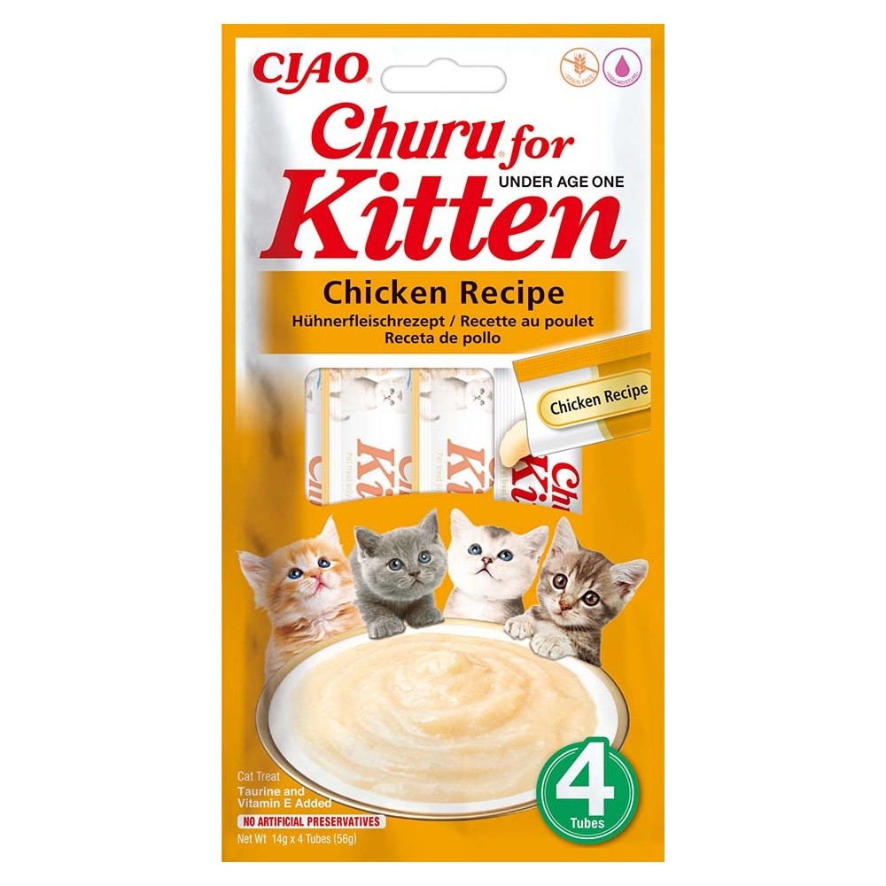 Churu Kitten kanaga maius kassipojale 4x14g