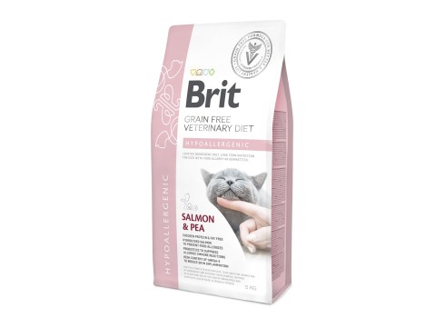 Brit Veterinary Diet Hypoallergenic erisööt kassidele 5kg