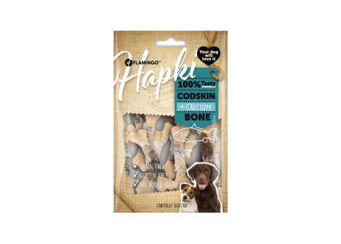 Flamingo Hapki Codskin + Calcium Bone närimismaius koerale 85g