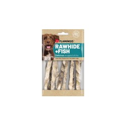 Flamingo Rawhide + Fish närimismaius koerale 85g