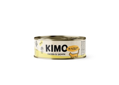 Kimo Chicken & Salmon konserv kassidele 70g