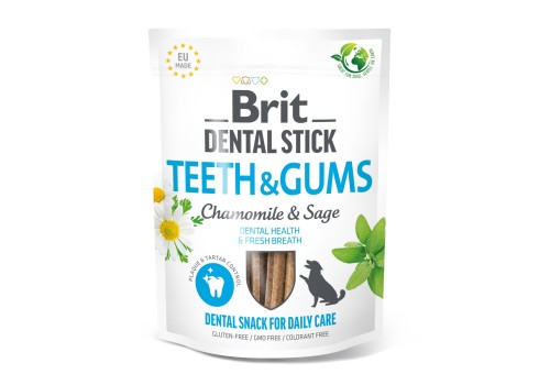 Brit Dental Stick Teeth & Gums närimispulgad koertele 7tk 251g