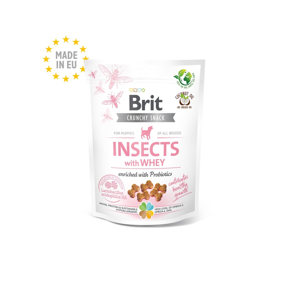 Brit Care Insects with Whey närimismaius kutsikatele 200g