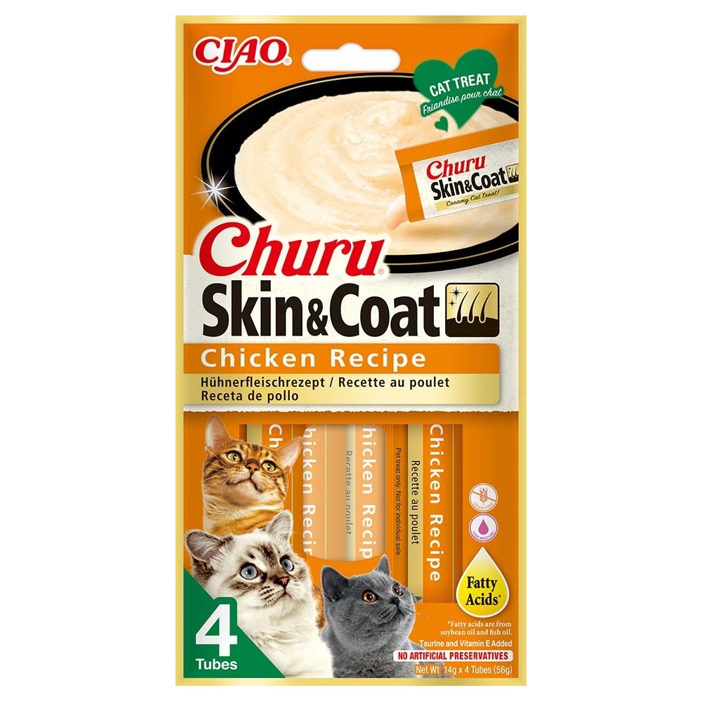 Churu Skin & Coat kanaga maius kassile 4x14g