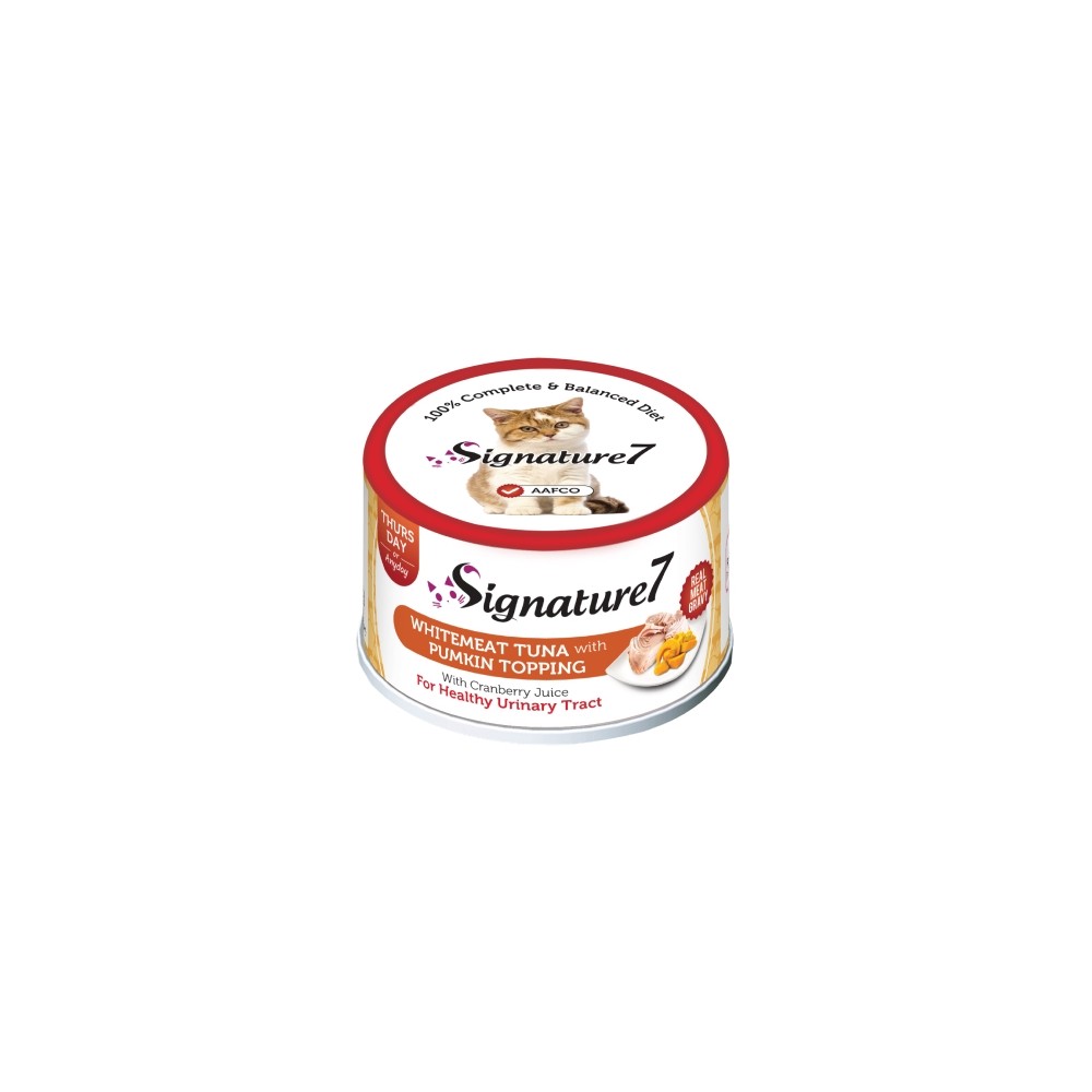 Signature7 Whitemeat Tuna with Pumpkin konserv kassidele 70g