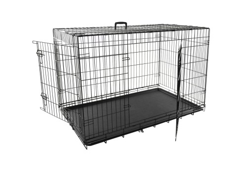 Flamingo must metallpuur Keo koerale XXL 76x120x82cm