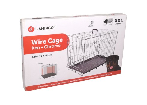 Flamingo metallpuur Keo koerale XXL 76x120x82cm