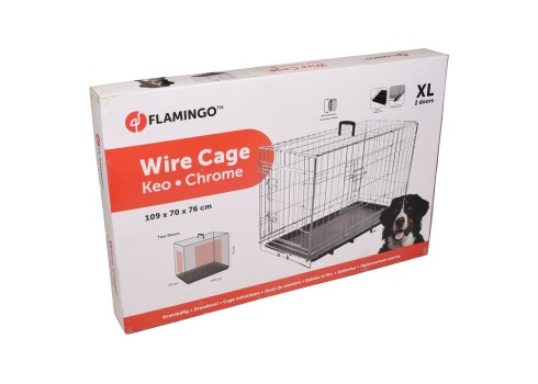 Flamingo metallpuur Keo koerale XL 70x109x76cm