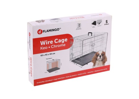Flamingo metallpuur Keo koerale S 43x63x49cm