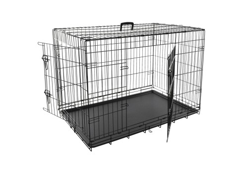 Flamingo must metallpuur Keo koerale XL 70x109x76cm
