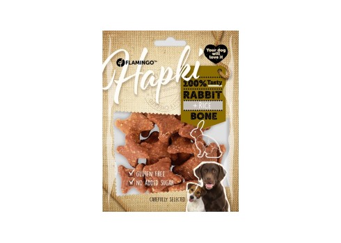 Flamingo Hapki Rabbit + Rice Bone närimismaius koerale 170g