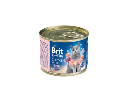 Brit Premium konserv kassile Chicken with Hearts 200g