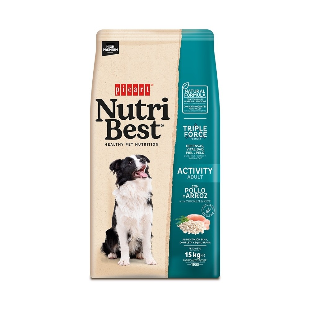 Nutribest Activity Chicken And Rice koeratoit 15kg