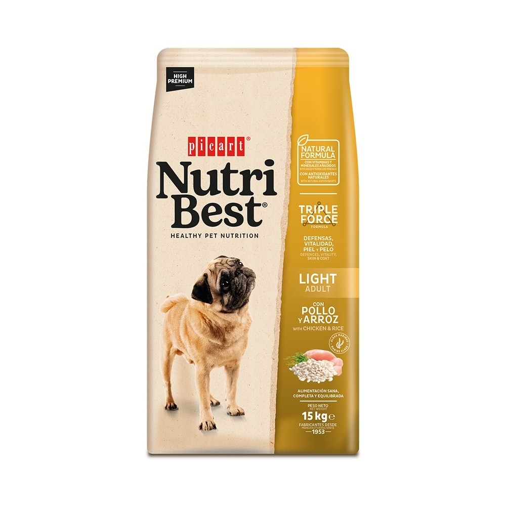 Nutribest Light Chicken And Rice koeratoit 15kg