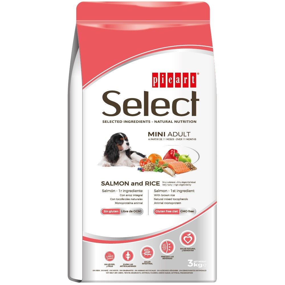 Select Mini Adult Salmon And Rice koeratoit 3kg