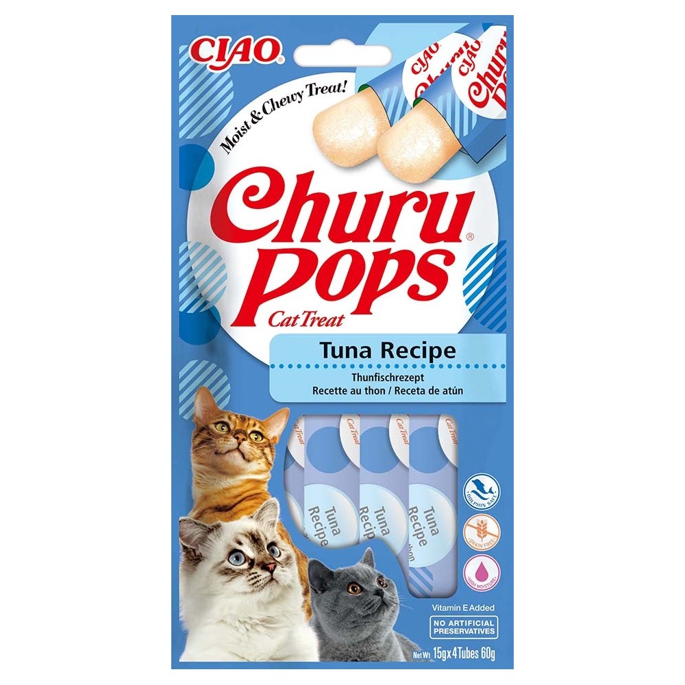 Churu Pops kassimaiused tuunikalaga 4x15g Churu Pops kassimaiused tuunikalaga 4x15g