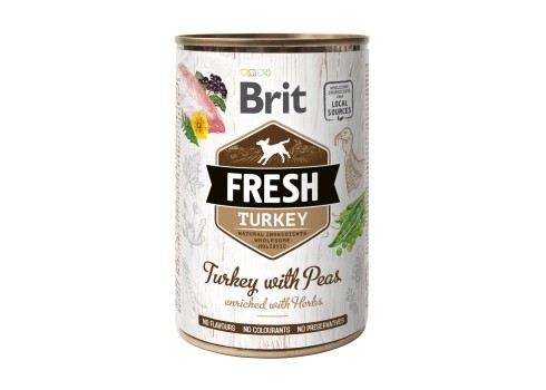 Brit Fresh Turkey with Peas konserv koertele 400g