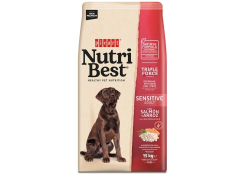Nutribest Adult Sensitive Salmon & Rice koeratoit 15kg