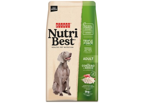 NutriBest Adult Lamb & Rice koeratoit 3kg