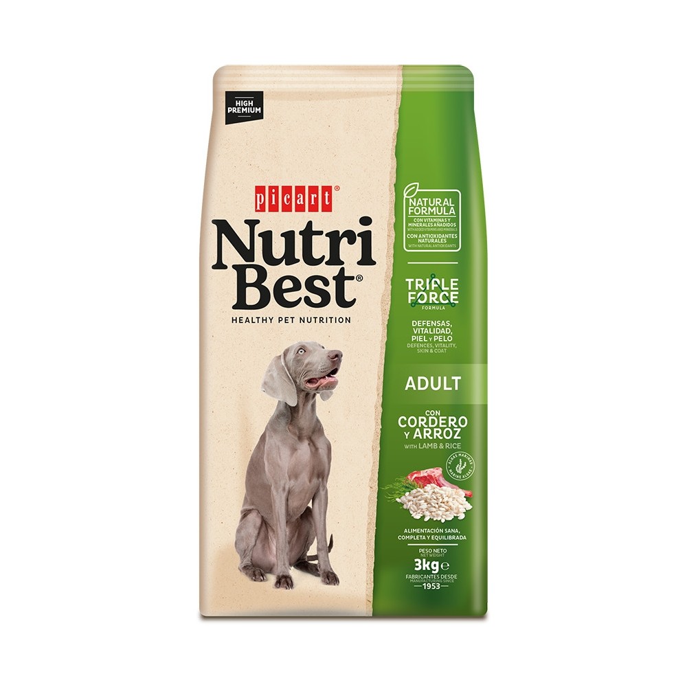 NutriBest Adult Lamb & Rice koeratoit 3kg