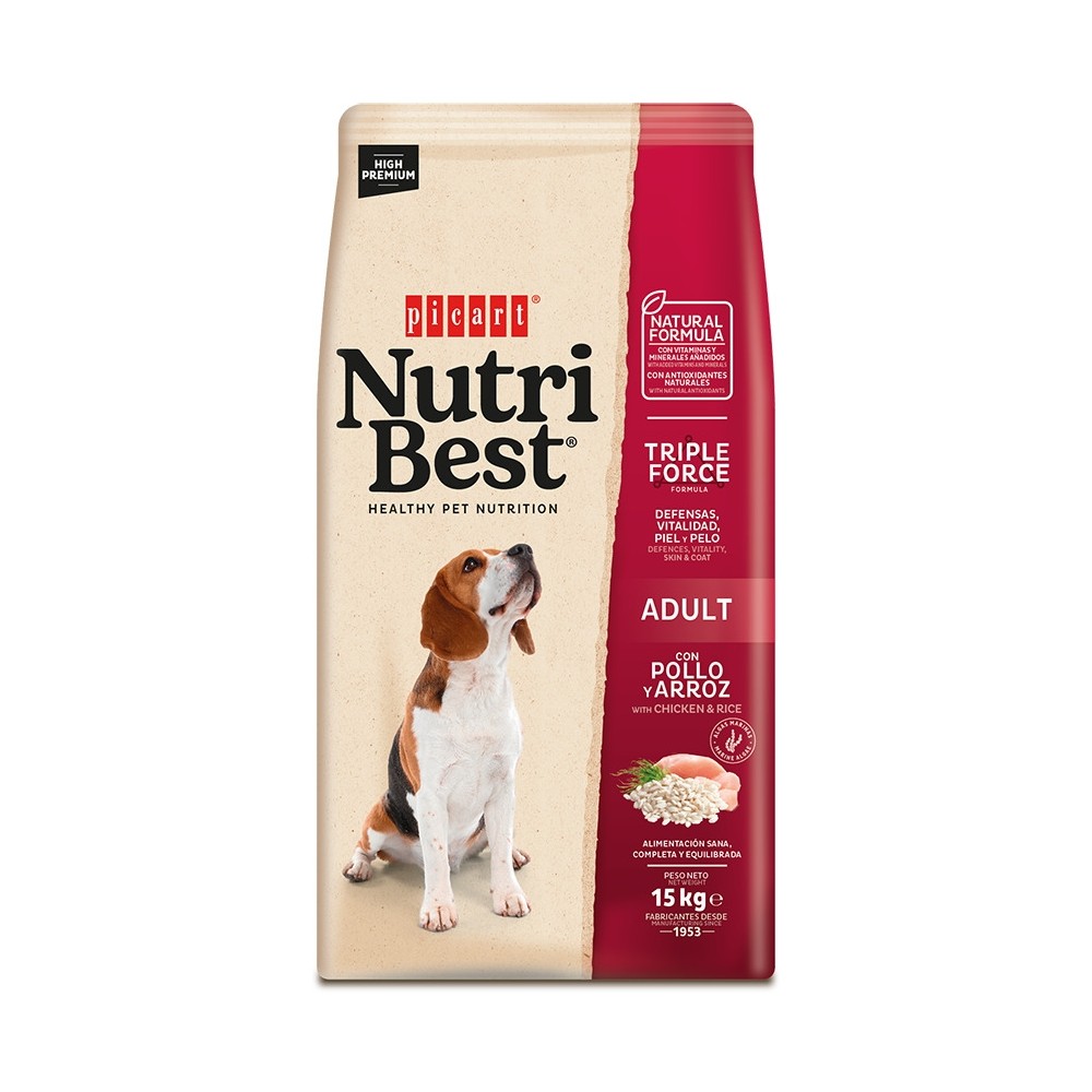 Nutribest Adult Chicken & Rice koeratoit 15kg