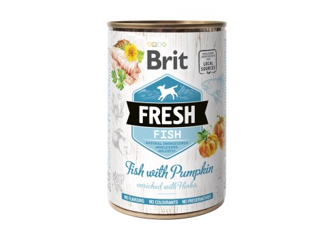 Brit Fresh Fish with Pumpkin konserv koertele 400g