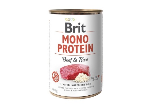 Brit Mono Protein Beef & Rice konserv koertele 400g