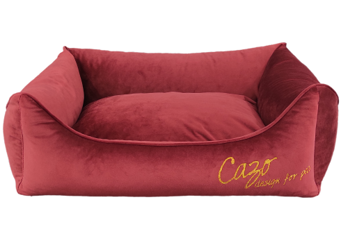 Cazo Soft Bed Milan punane pesa koertele 93x72cm