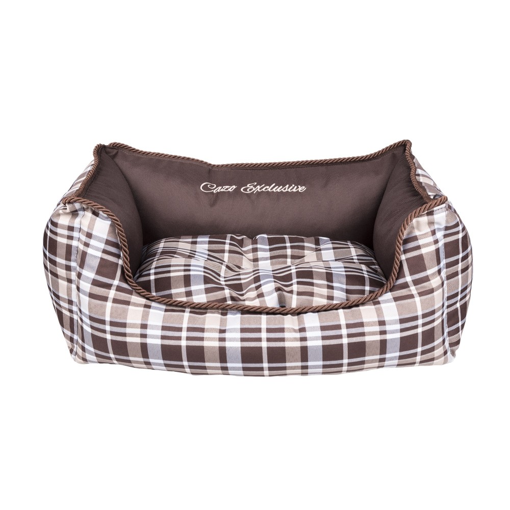 Cazo Soft Bed Scotland Line pruun pesa koertele 95x70cm Cazo Soft Bed Scotland Line pruun pesa koertele 95x70cm