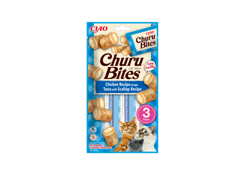 Churu Bites kassimaius kana, tuunikala ja kammkarbiga 3x10g