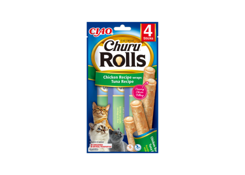 Churu Rolls kassimaius kana ja tuunikalaga 4x10g