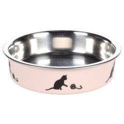Flamingo libisemisvastase põhjaga roosa kauss kassile ø 11cm - 160ml