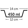 Flamingo libisemisvastase põhjaga sinine kauss koerale ø 14cm - 450ml