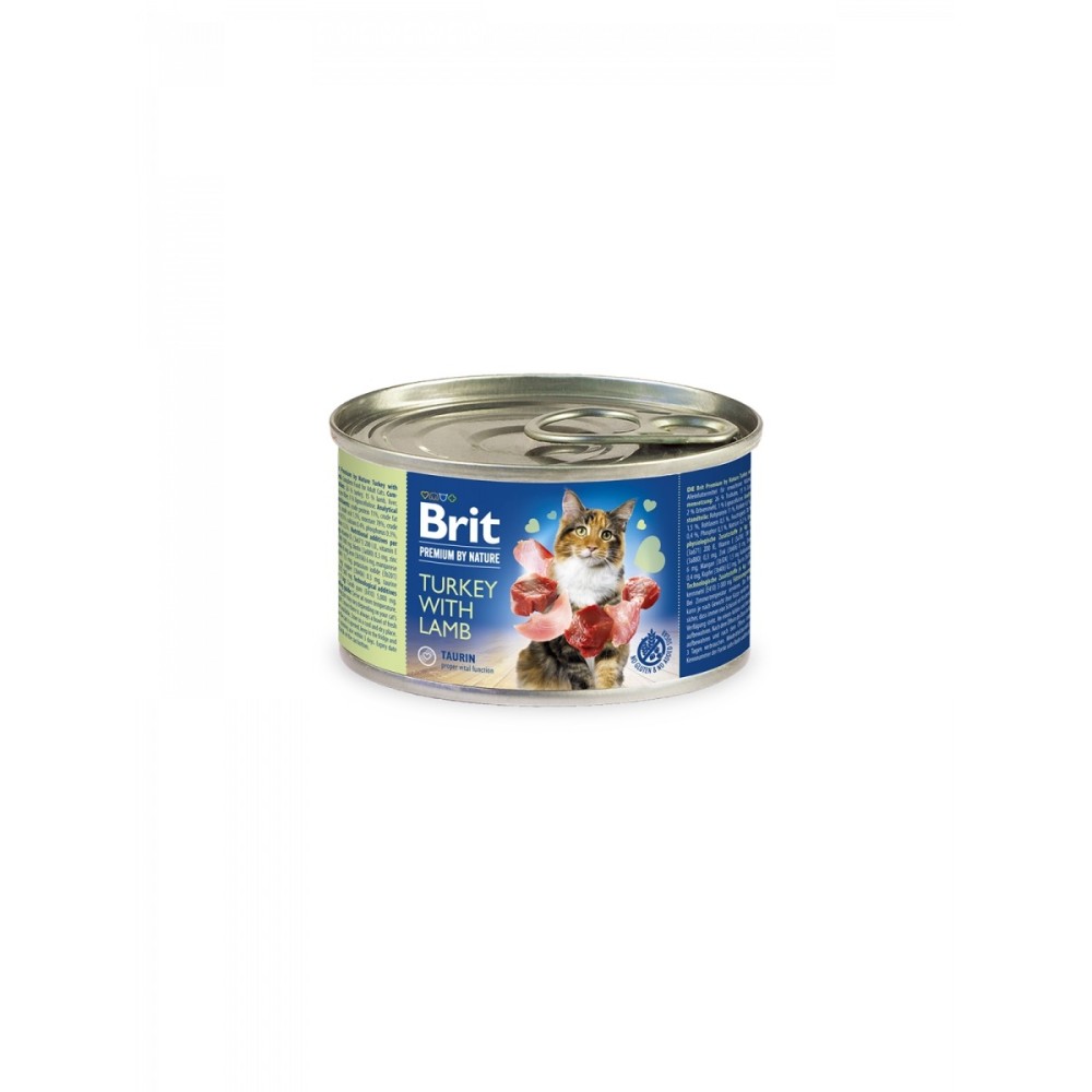 Brit Premium by Nature Turkey with Lamb konserv kassidele 200g
