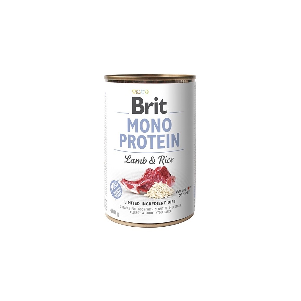 Brit Mono Protein Lamb & Rice konserv koertele 400g Brit Mono Protein Lamb & Rice konserv koertele 400g