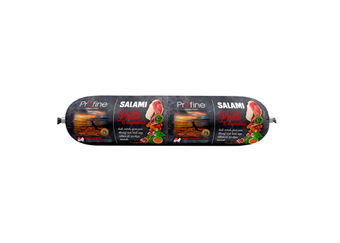 Profine Duck & Vegetables Salami vorst koertele 800g