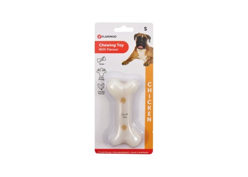 Flamingo kana maitsega närimismänguasi koerale 11cm