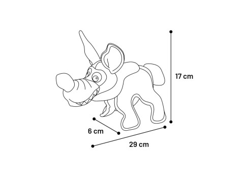 Flamingo pehme mänguasi Hüään koerale 28cm